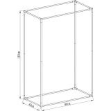 copy of Szklarnia ogrodowa Crocus II 70x50x158 - 4-półkowa Grindi - 5