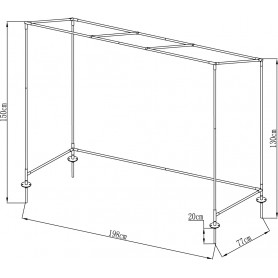 copy of Szklarnia ogrodowa Crocus II 70x50x158 - 4-półkowa Grindi - 6
