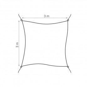 copy of Żagiel przeciwsłoneczny trójkątny beżowy Grindi - 5
