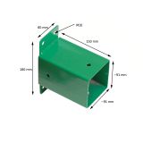 copy of Łącznik belki kwadratowej 100° zielony - GHL 1 Grindi - 3