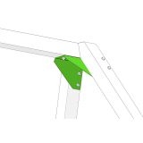 copy of Łącznik belki kwadratowej 100° zielony - GHL 1 Grindi - 3