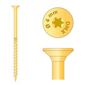 copy of CS - Holzbauschraube mit Senkkopf 4mm (Päckchen) DMX - 13