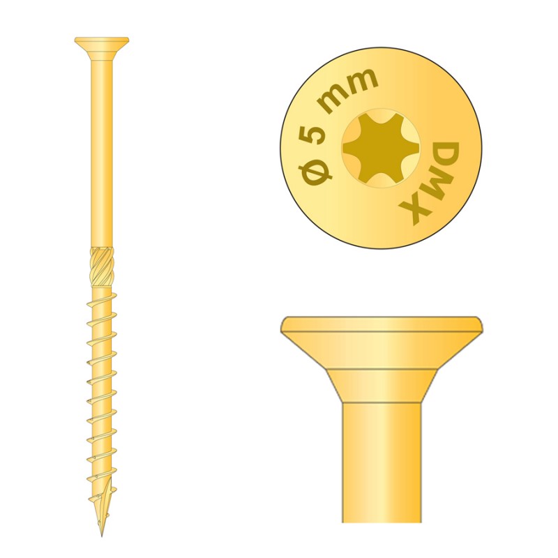 copy of CS - Holzbauschraube mit Senkkopf 5mm (Päckchen) DMX - 7