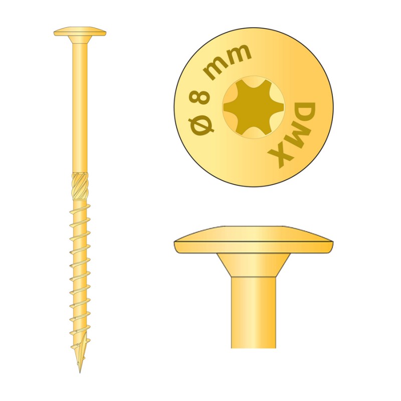 copy of CT - Holzbauschraube mit Tellerkopf 6mm (Päckchen) DMX - 11