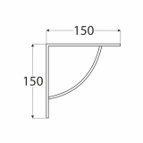 Dekorativní držák na police - ocel - WPR Velano - 2