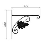 Blumenhalter UK 2 Blatt C 280x275 Velano - 3