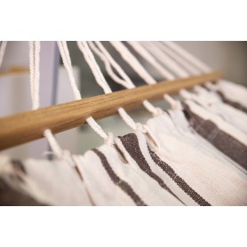 Montreal Hamak ogrodowy 200x100 z drewnianą poprzeczką Grindi - 3