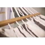 Montreal Hamak ogrodowy 200x100 z drewnianą poprzeczką Grindi - 3