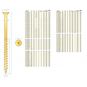 copy of CS - Holzbauschraube mit Senkkopf 6mm (Päckchen) DMX - 35