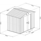 copy of Skrzynia ogrodowa metalowa 400l - 130x61x62 - Orto Grindi - 10