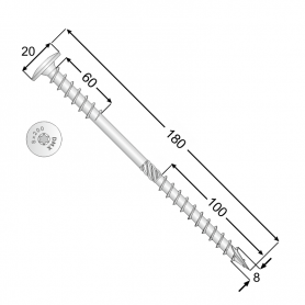 copy of CT - Holzbauschraube mit Tellerkopf 6mm (Päckchen) DMX - 2