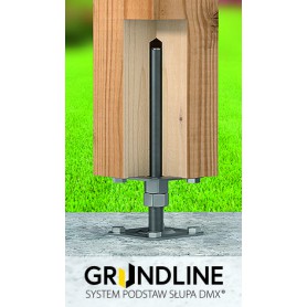 copy of Pfostenträger, höhenverstelbar zum Aufschrauben - PSR 80x250x4,0 GRUNDLINE - 8