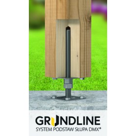 copy of Pfostenträger, höhenverstelbar zum Aufschrauben - PSR 80x250x4,0 GRUNDLINE - 7