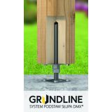 copy of Pfostenträger, höhenverstelbar zum Aufschrauben - PSR 80x250x4,0 GRUNDLINE - 7