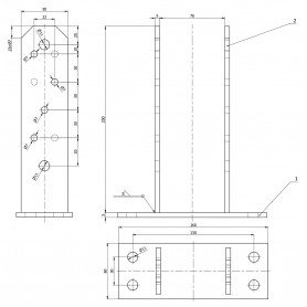 Stützenfuß PST – typ TT GRUNDLINE - 2