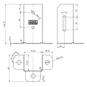 Stützenfuß - PSP DX 46x102x41x1,5 GRUNDLINE - 3