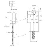 Stützenfuß Zink galvanisiert silbern - PSS GRUNDLINE - 11