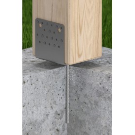 Stützenfuß Zink galvanisiert silbern - PSS GRUNDLINE - 18