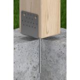 Stützenfuß Zink galvanisiert silbern - PSS GRUNDLINE - 18