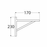 Konsole, Regalhalter WDW KIEFE Velano - 3