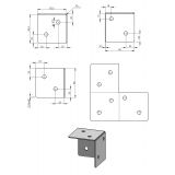 copy of Łącznik narożny pergoli - czarny - GPLN DMX - 2