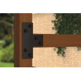 copy of Łącznik narożny pergoli - czarny - GPLN DMX - 3