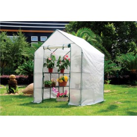 copy of Szklarnia ogrodowa Crocus II 70x50x158 - 4-półkowa Grindi - 2