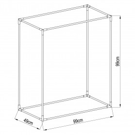 copy of Szklarnia ogrodowa Crocus II 70x50x158 - 4-półkowa Grindi - 6