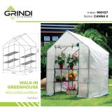 copy of Szklarnia ogrodowa Crocus II 70x50x158 - 4-półkowa Grindi - 6