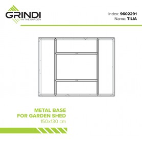 copy of Skrzynia ogrodowa metalowa 400l - 130x61x62 - Orto Grindi - 2