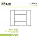 copy of Skrzynia ogrodowa metalowa 400l - 130x61x62 - Orto Grindi - 2