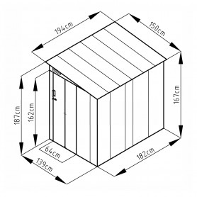 copy of Skrzynia ogrodowa metalowa 400l - 130x61x62 - Orto Grindi - 3