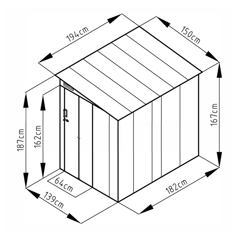 copy of Skrzynia ogrodowa metalowa 400l - 130x61x62 - Orto Grindi - 3