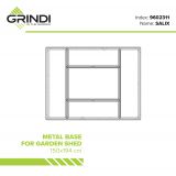 copy of Skrzynia ogrodowa metalowa 400l - 130x61x62 - Orto Grindi - 2