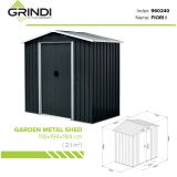 copy of Skrzynia ogrodowa metalowa 400l - 130x61x62 - Orto Grindi - 9