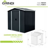 copy of Skrzynia ogrodowa metalowa 400l - 130x61x62 - Orto Grindi - 11