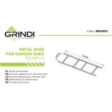 copy of Skrzynia ogrodowa metalowa 400l - 130x61x62 - Orto Grindi - 2