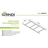 copy of Skrzynia ogrodowa metalowa 400l - 130x61x62 - Orto Grindi - 2