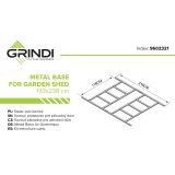 copy of Skrzynia ogrodowa metalowa 400l - 130x61x62 - Orto Grindi - 3