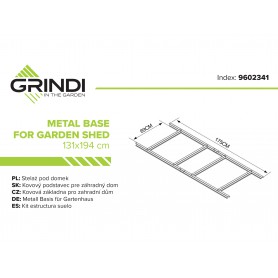 copy of Skrzynia ogrodowa metalowa 400l - 130x61x62 - Orto Grindi - 2