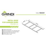 copy of Skrzynia ogrodowa metalowa 400l - 130x61x62 - Orto Grindi - 2