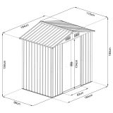 copy of Skrzynia ogrodowa metalowa 400l - 130x61x62 - Orto Grindi - 8