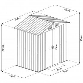 copy of Skrzynia ogrodowa metalowa 400l - 130x61x62 - Orto Grindi - 10