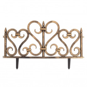 copy of Płotek ogrodowy czarny 240x30 zestaw 4 szt - GOP 1 Grindi - 1