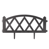 copy of Płotek ogrodowy czarny 240x30 zestaw 4 szt - GOP 1 Grindi - 1