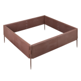 copy of Płotek ogrodowy czarny 240x30 zestaw 4 szt - GOP 1 Grindi - 1