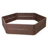 copy of Płotek ogrodowy czarny 240x30 zestaw 4 szt - GOP 1 Grindi - 1