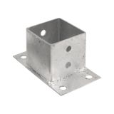 Aufschraubhülse Bodenhülse Pfostenträger Stützenfuß - PSPN Feuerverzink GRUNDLINE - 1