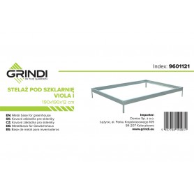 Stelaż pod szklarnię Viola I 190x190x12 Grindi - 5