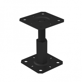 copy of Pfostenträger, höhenverstelbar zum Aufschrauben - PSR 80x250x4,0 GRUNDLINE - 1